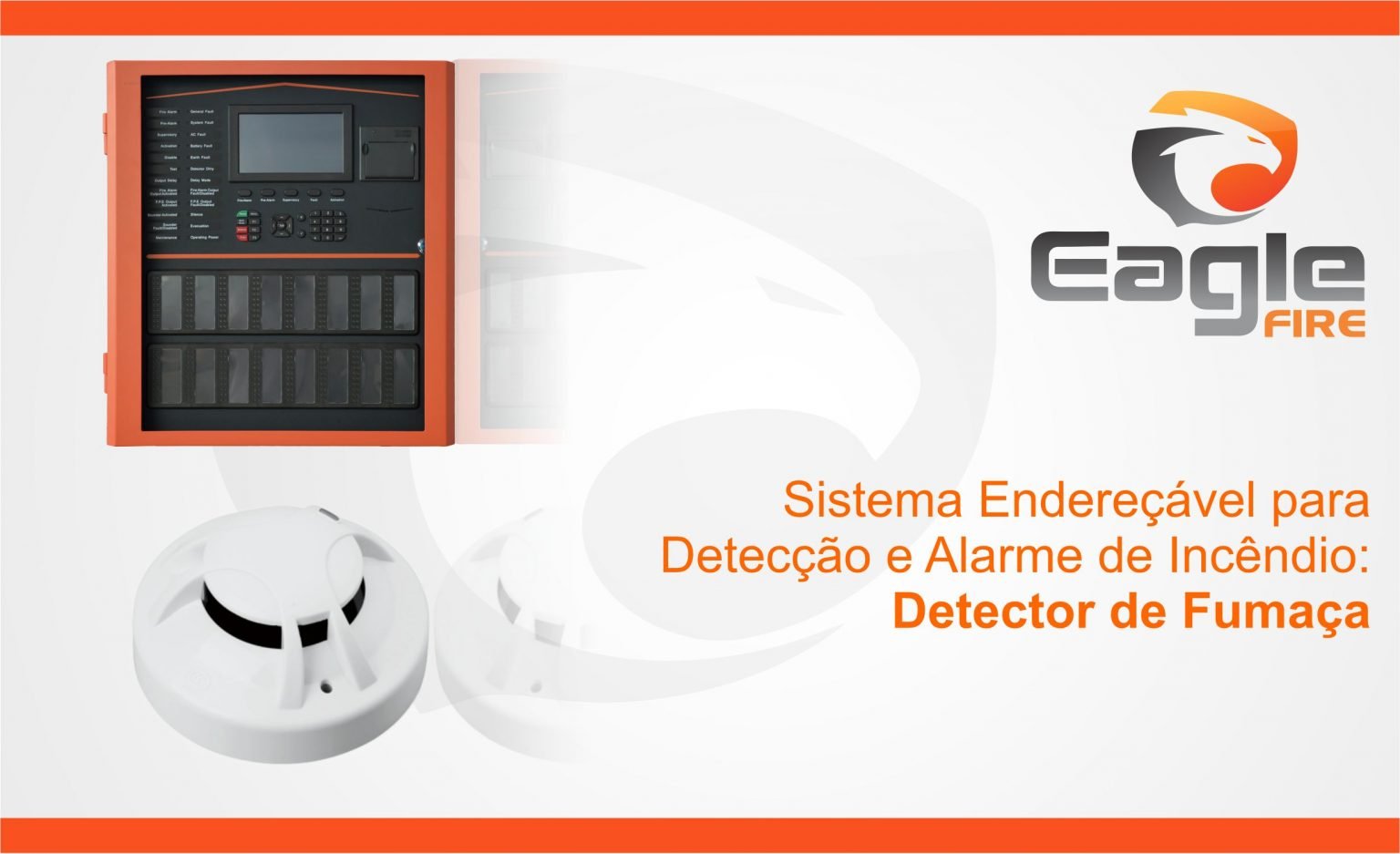 Sistema Endereçável Para Detecção E Alarme De Incêndio Detector De Fumaça Eagle Fire 9543